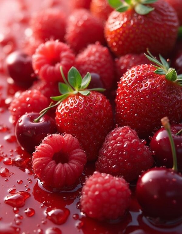 Esencia aromática concentrada Frutos Rojos para velas de soja y aromatizadores