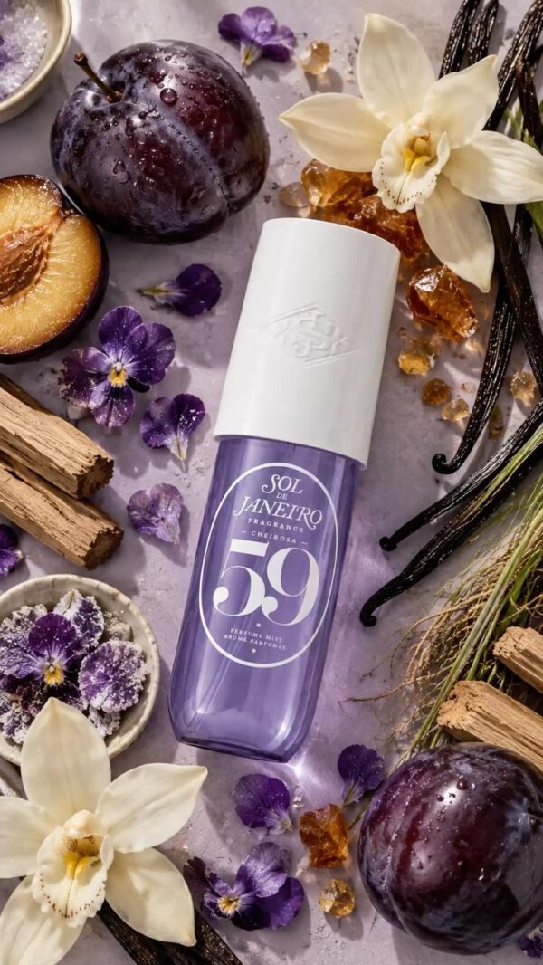 Esencia aromática Sugared Violet, Inspirada en Cheirosa 59 de Sol de Janeiro